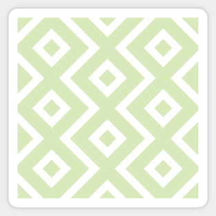 Mint Green Diamond Pastel Color Pattern Sticker